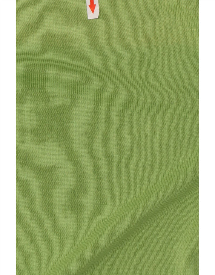 Zara Herre Jumper Sweater med rund hals Stor grøn bomuld
