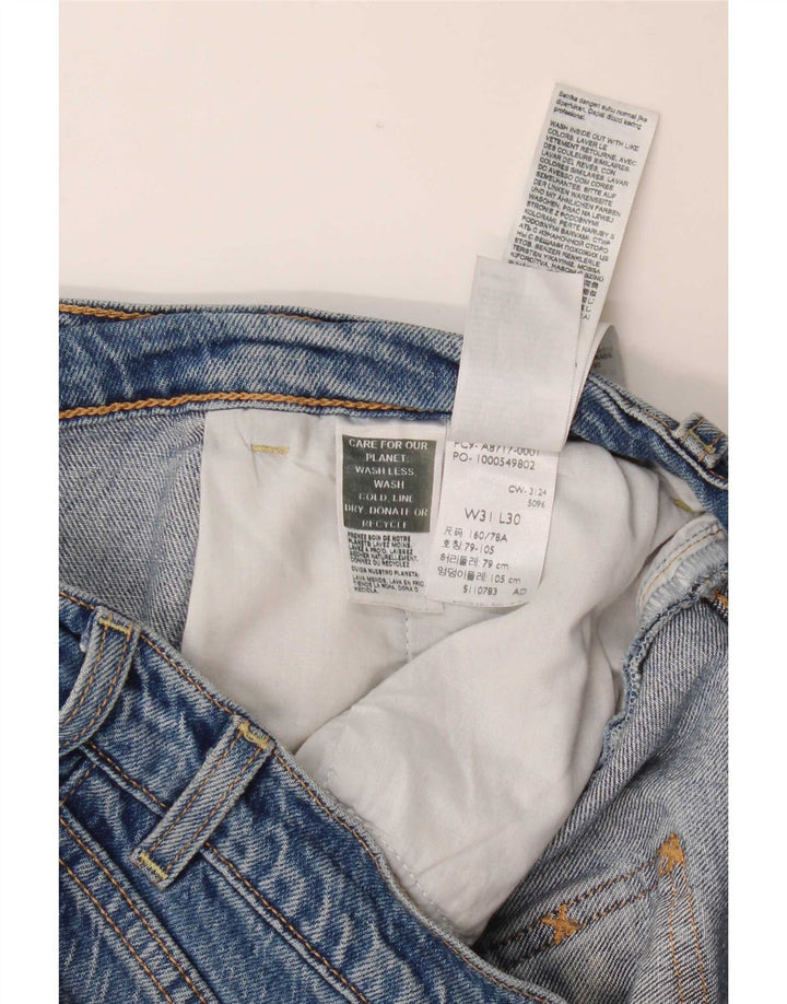 Levi's Dame Ribcage Bell Flared Jeans W31 L30 Blå Bomuld