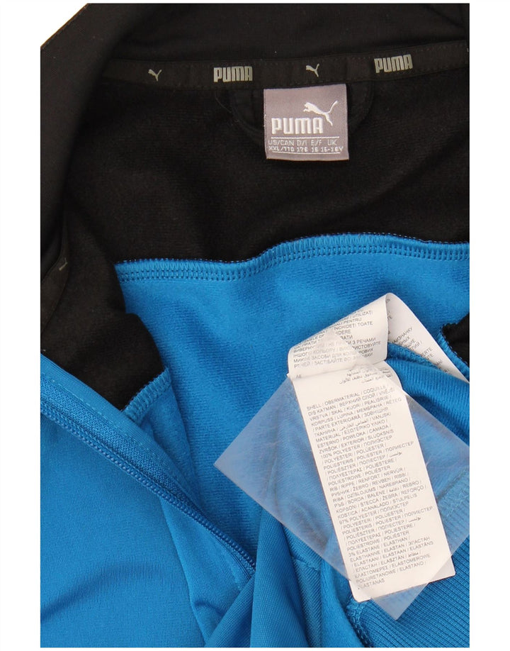 Puma Træningsdragt Topjakke til drenge 15-16 år Blå Colourblock Polyester