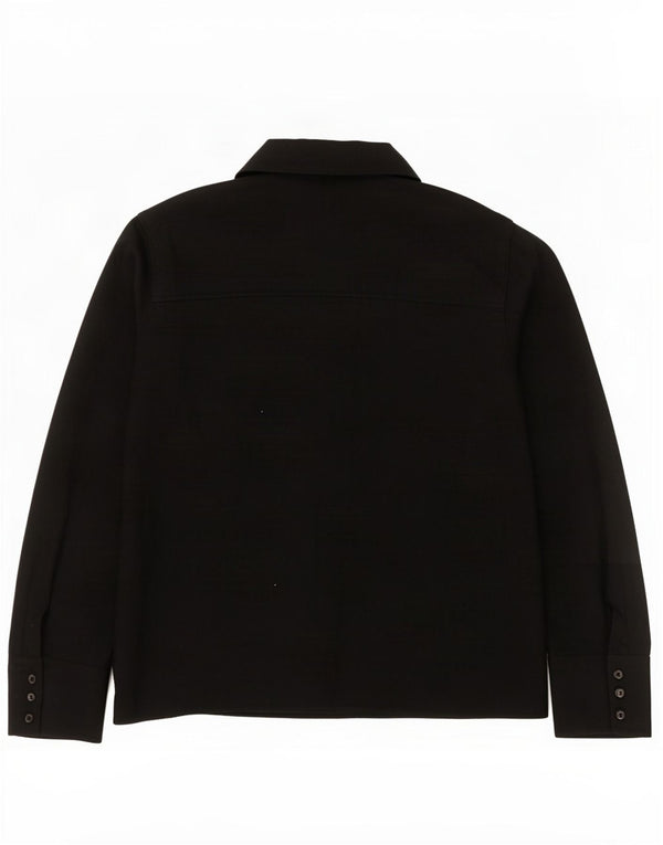Marks & Spencer Dame Oversized Cardigan Sweater UK 14 Stor Sort Viscose