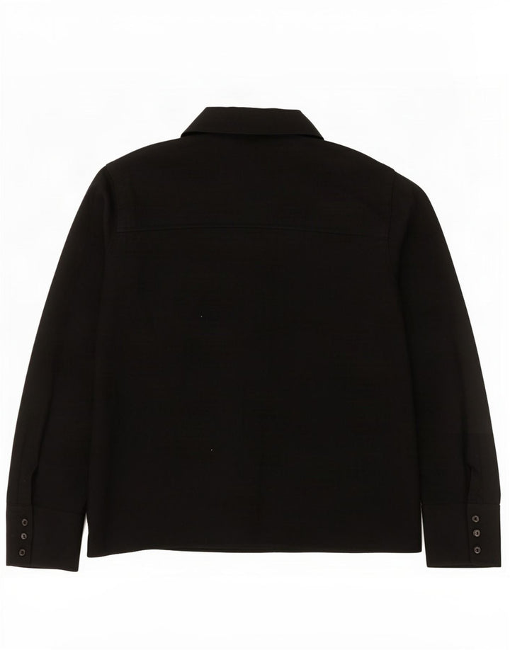 Marks & Spencer Dame Oversized Cardigan Sweater UK 14 Stor Sort Viscose