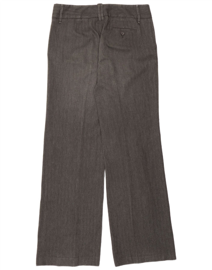 Zara Dame Casual Bukser EU 42 Large W32 L34 Grey Herringbone Classic