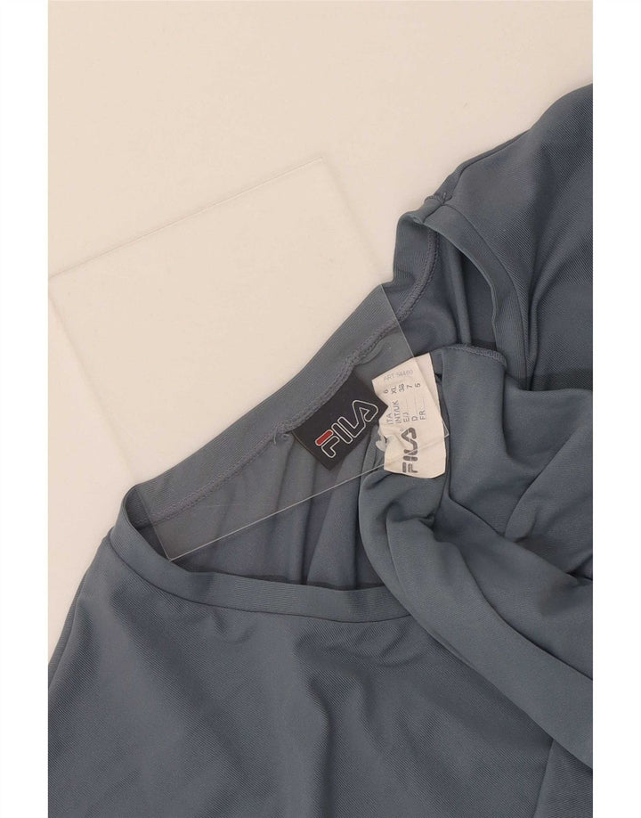 Fila Herre T-Shirt Top XL Blå Polyamid