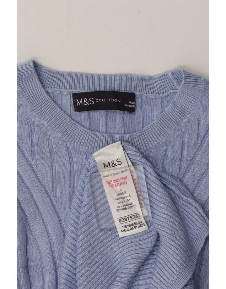 Marks & Spencer Dame sweater med rund hals DK 16 Stor Blå