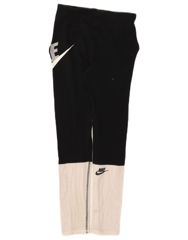 Nike piger grafiske leggings 12-13 år stor sort colourblock bomuld