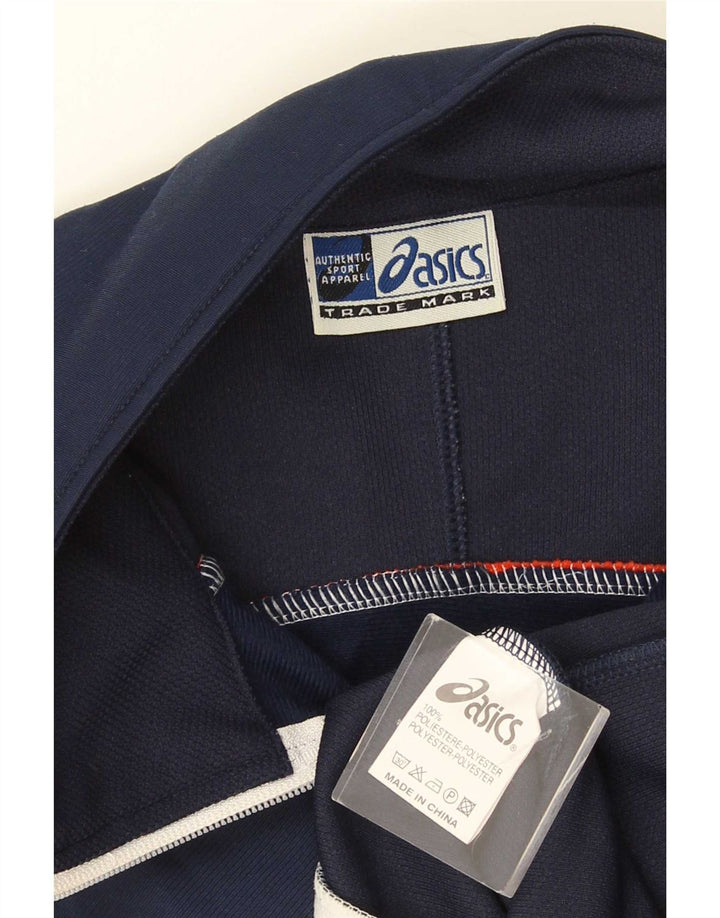 Asics Træningsdragt til mænd Topjakke Stor marineblå Colourblock Polyester