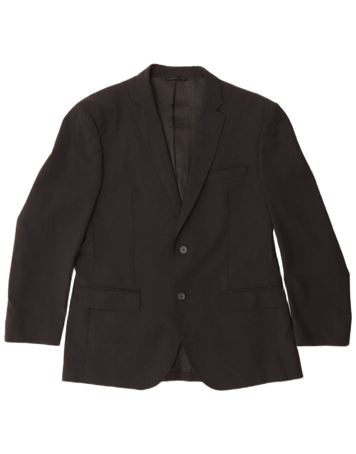 Calvin Klein Herre 2-knaps blazerjakke IT 52 XL Sort Polyester