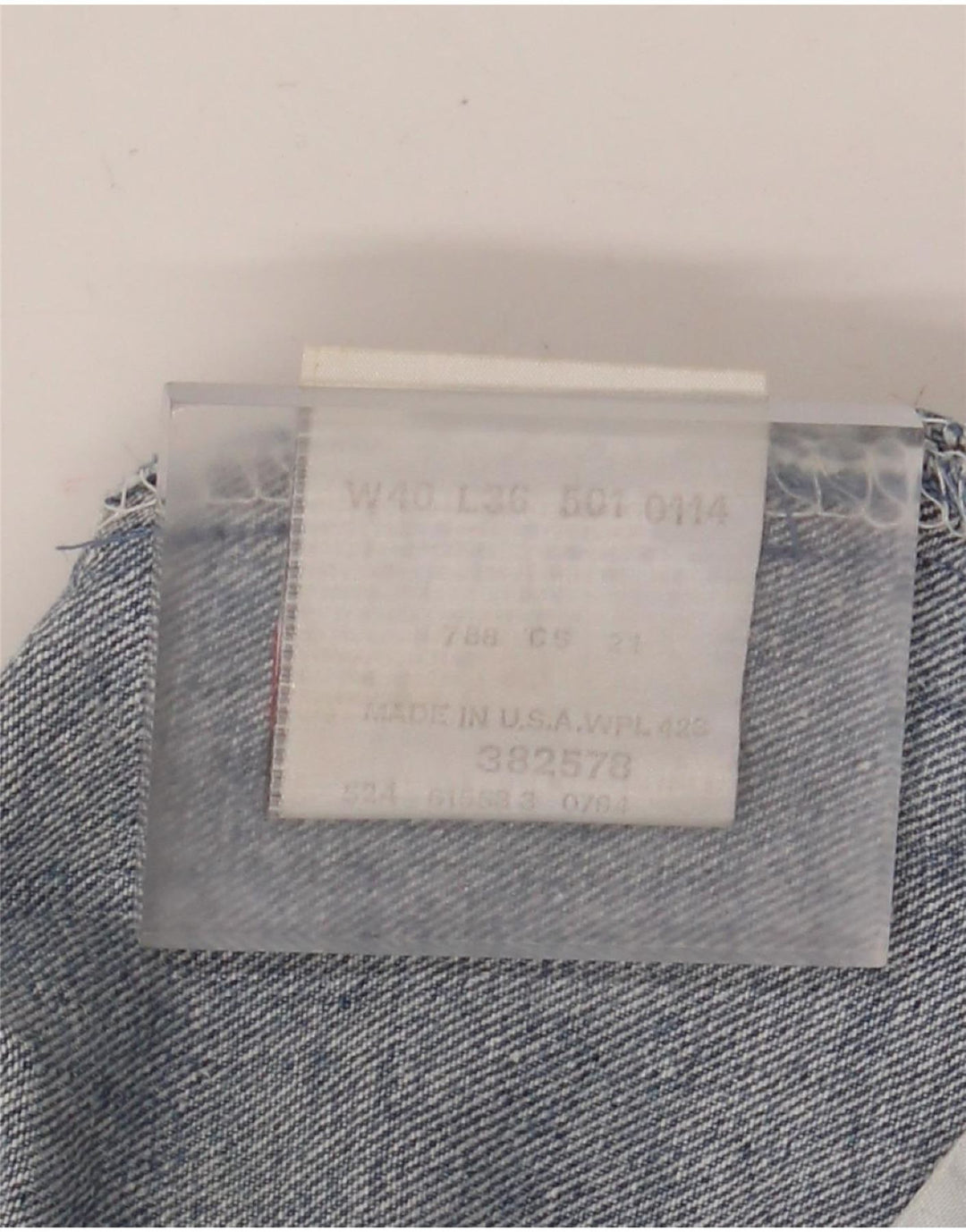 Levi's Herre 501 Straight Jeans W40 L30 Blå Bomuld