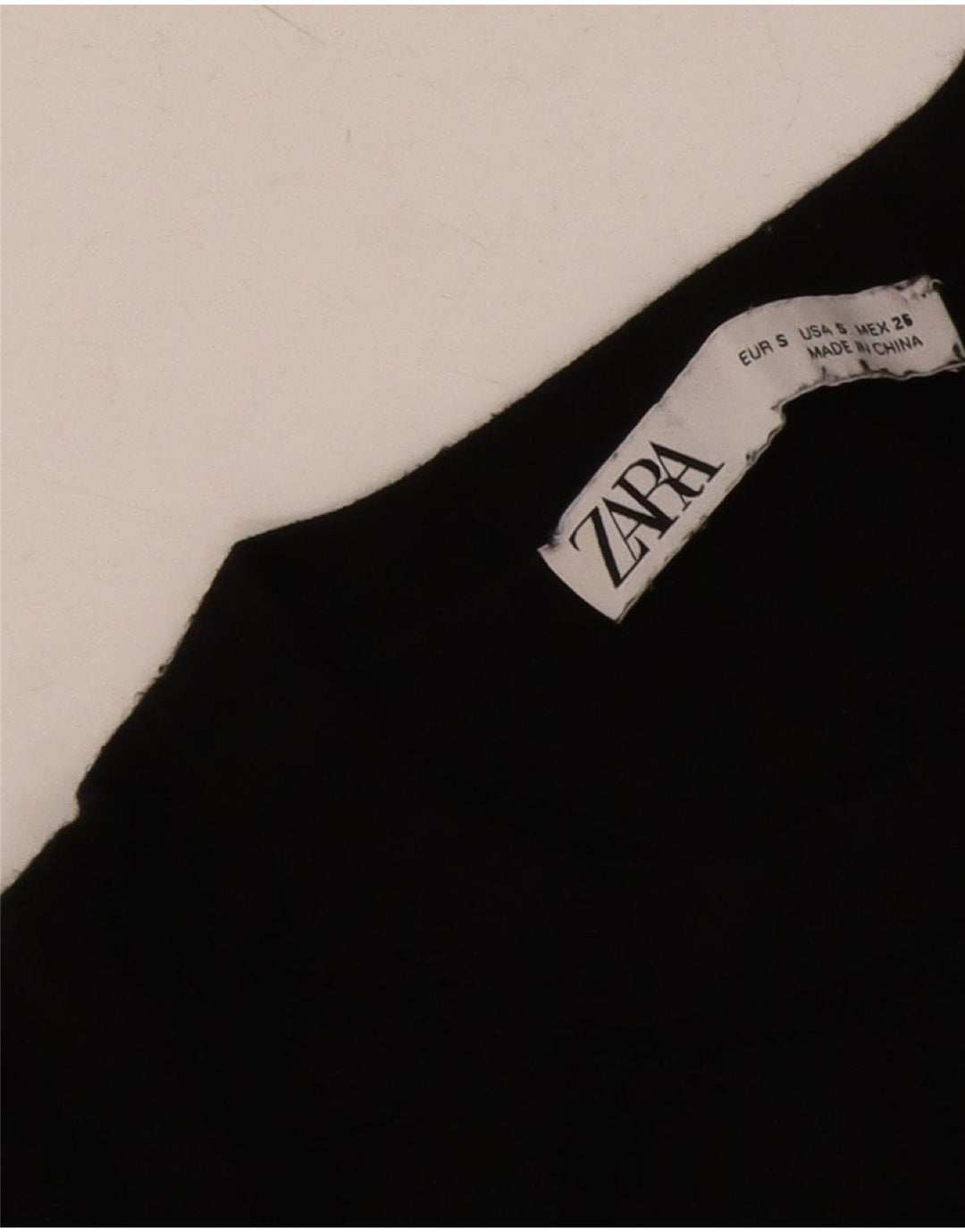 Zara Dame sweater med rund hals DK 10 Lille sort