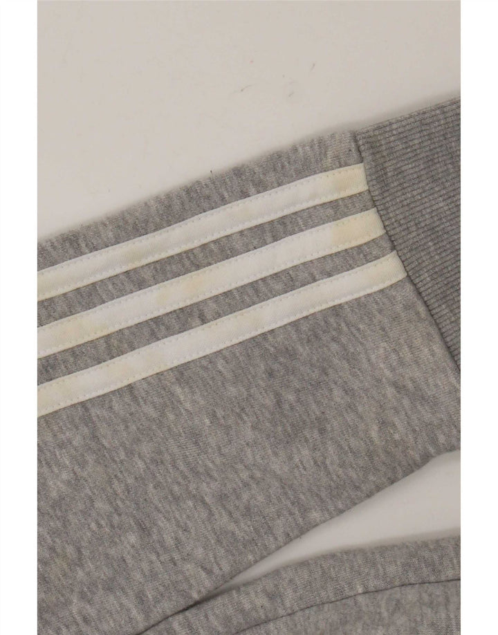 Adidas hættetrøje med lynlås til mænd Medium Grey Flecked