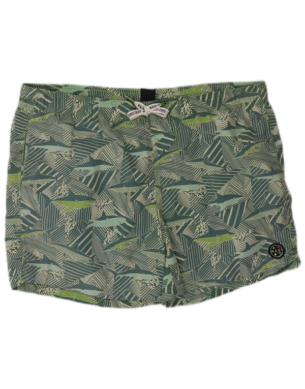 Maui and Sons Badeshorts til mænd XL Grøn dyreprint polyamid