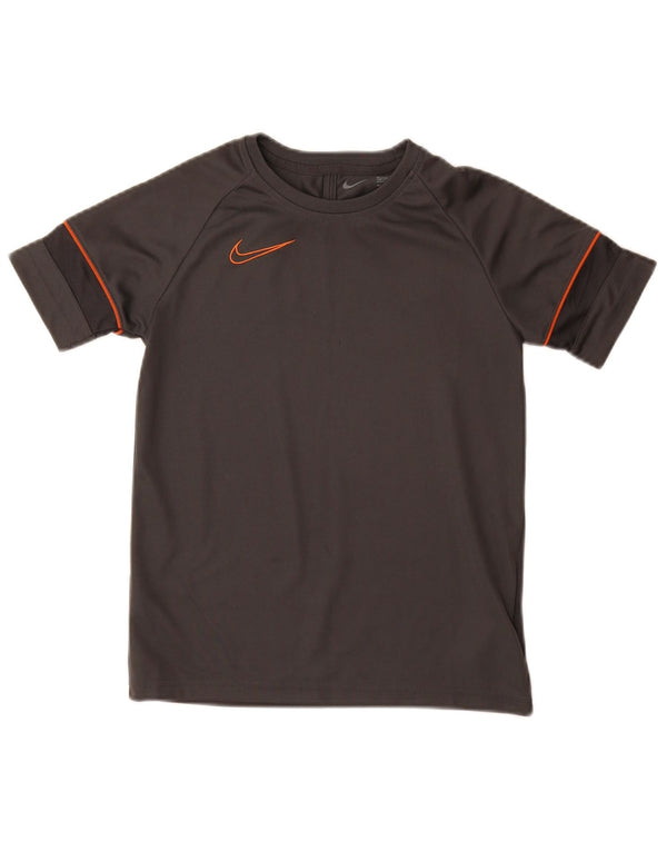 Nike Boys Dri Fit T-Shirt Top 10-11 år Medium Grey Polyester
