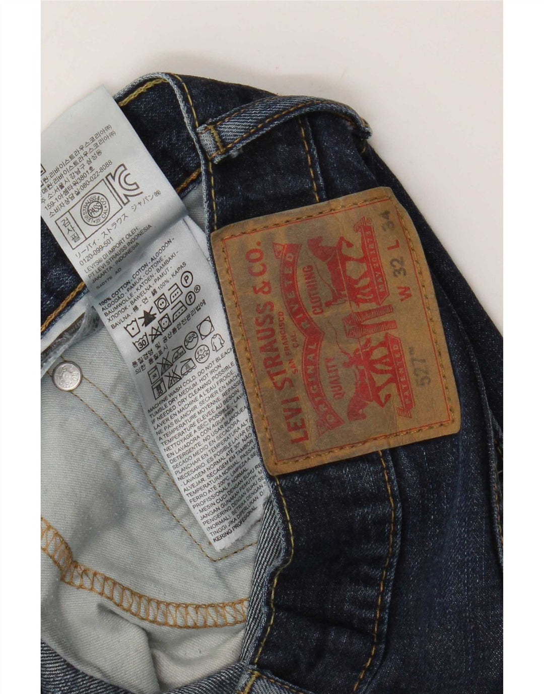 Levi's Bootcut jeans til mænd W32 L28 blå bomuld
