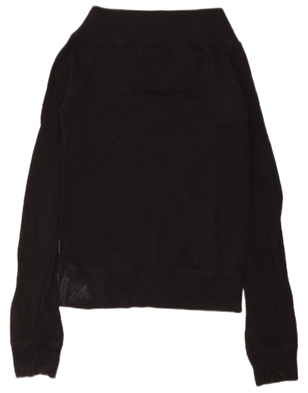 Fiorucci Graphic Sweatshirt Jumper UK 10 Small Black Bomuld