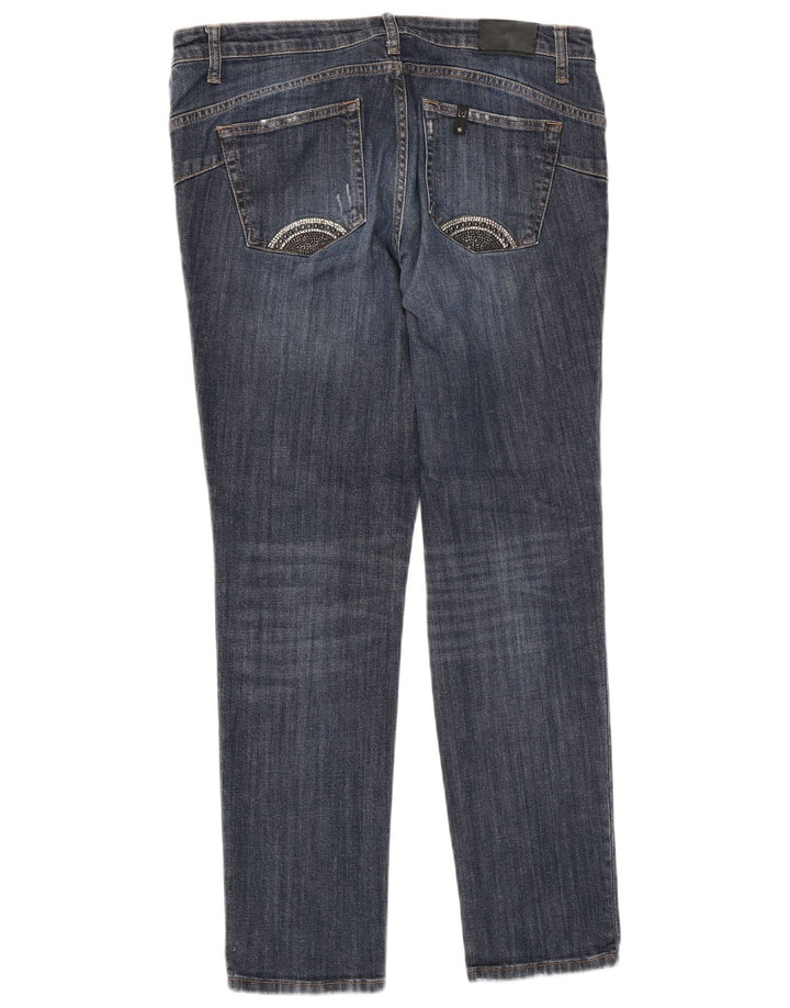 Liu Jo Dame Distressed Slim Jeans W31 L28 Blå Bomuld