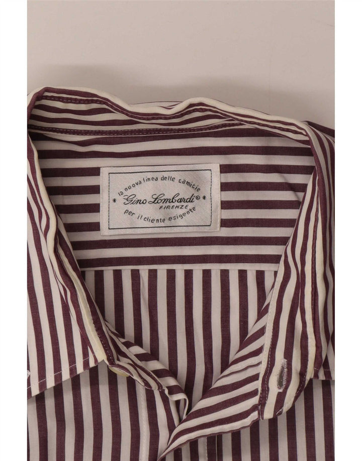 Vintage herreskjorte stor lilla nålestribe
