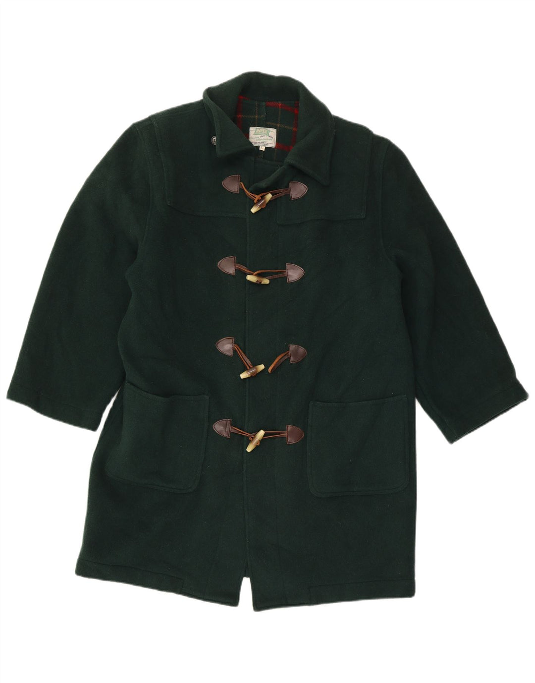 Rifle Herre Duffle Coat UK 40 Large Grøn Uld