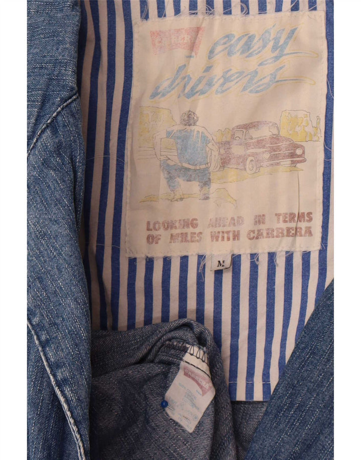 Carrera Herre 2-knaps Denim Blazer Jacket UK 38 Medium Blue Bomuld