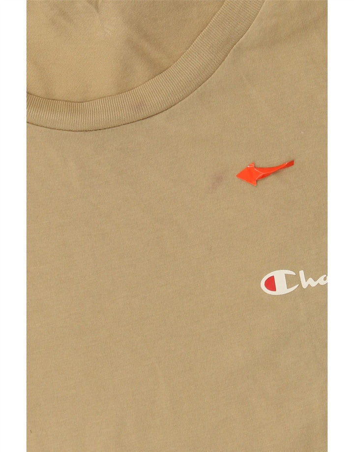 CHAMPION Dame T-Shirt Top UK 16 Large Beige