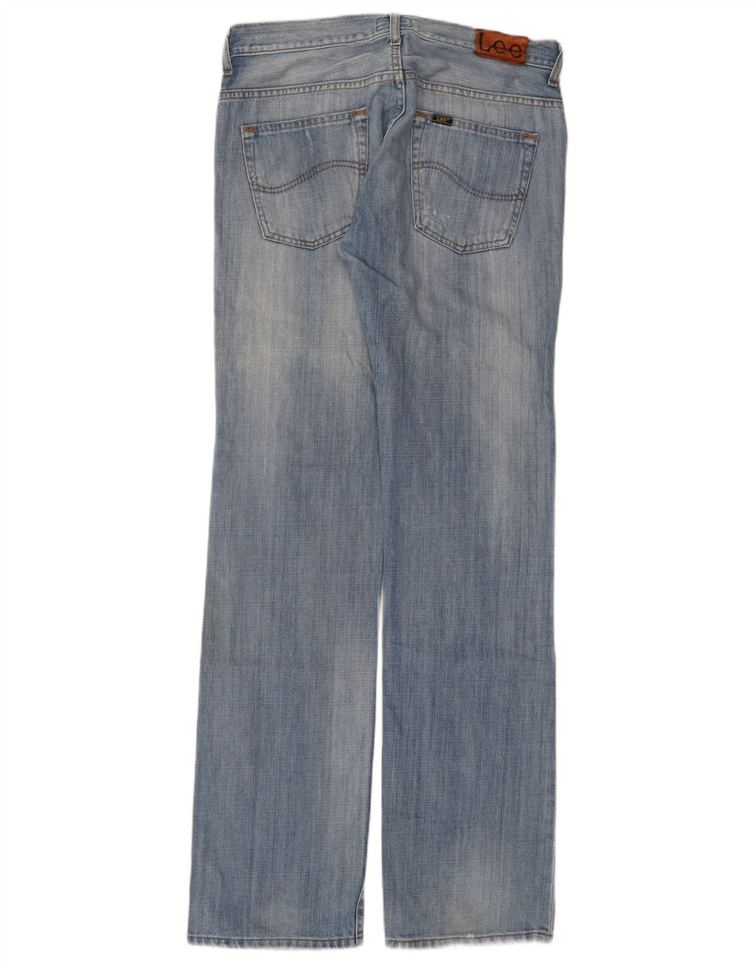 Lee Herre Knox Straight Jeans W33 L34 Blå Bomuld