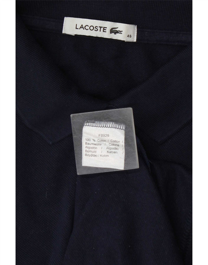 Lacoste Dame Polo Shirt Størrelse 46 XL Navy Blue Bomuld
