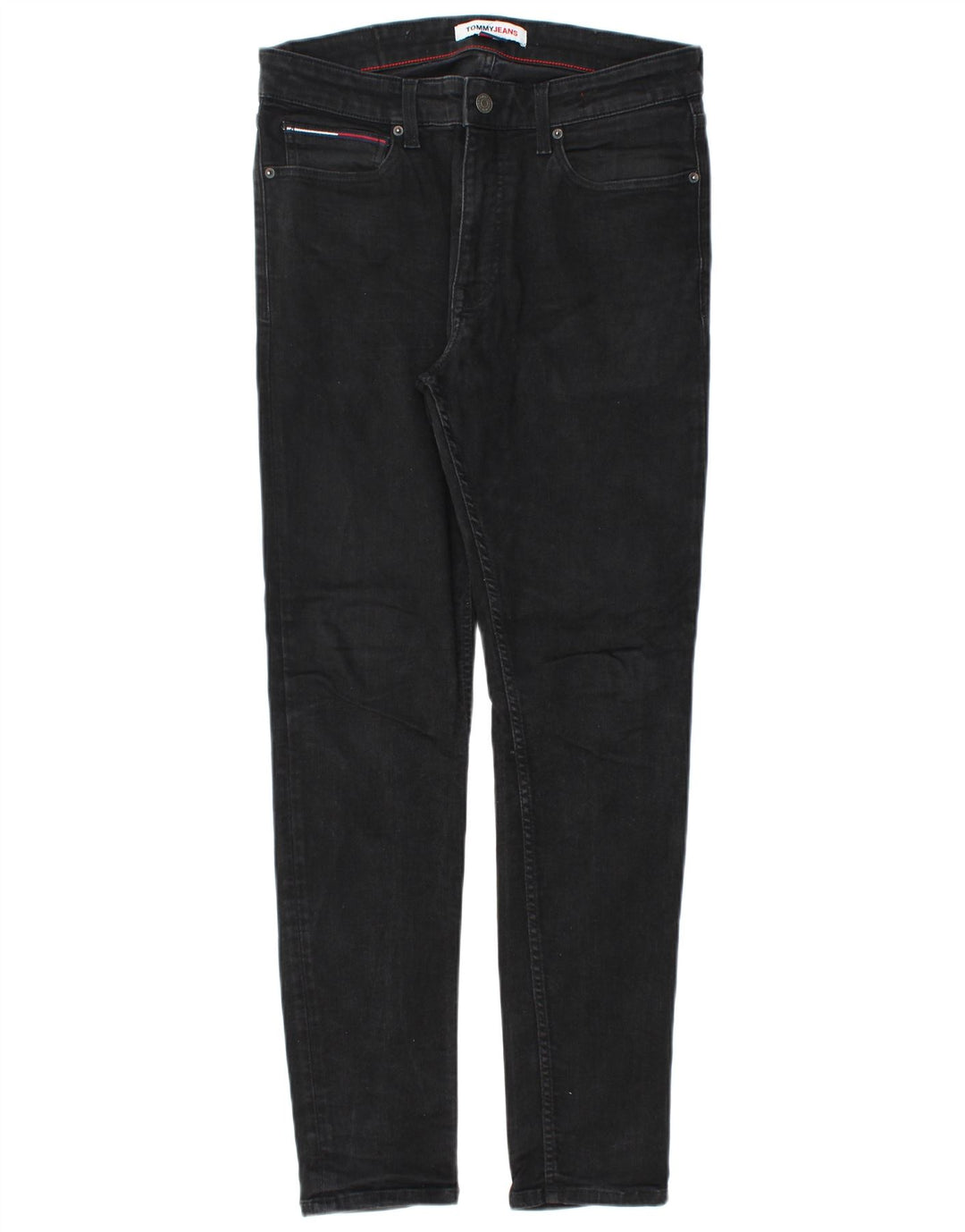 Tommy Hilfiger Herre Slim Jeans W32 L32 Sort Bomuld