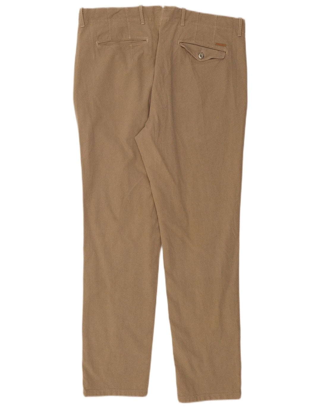 MASSIMO DUTTI Herre Slim Fit Chino Bukser EU 46 XL W36 L30 Beige Bomuld