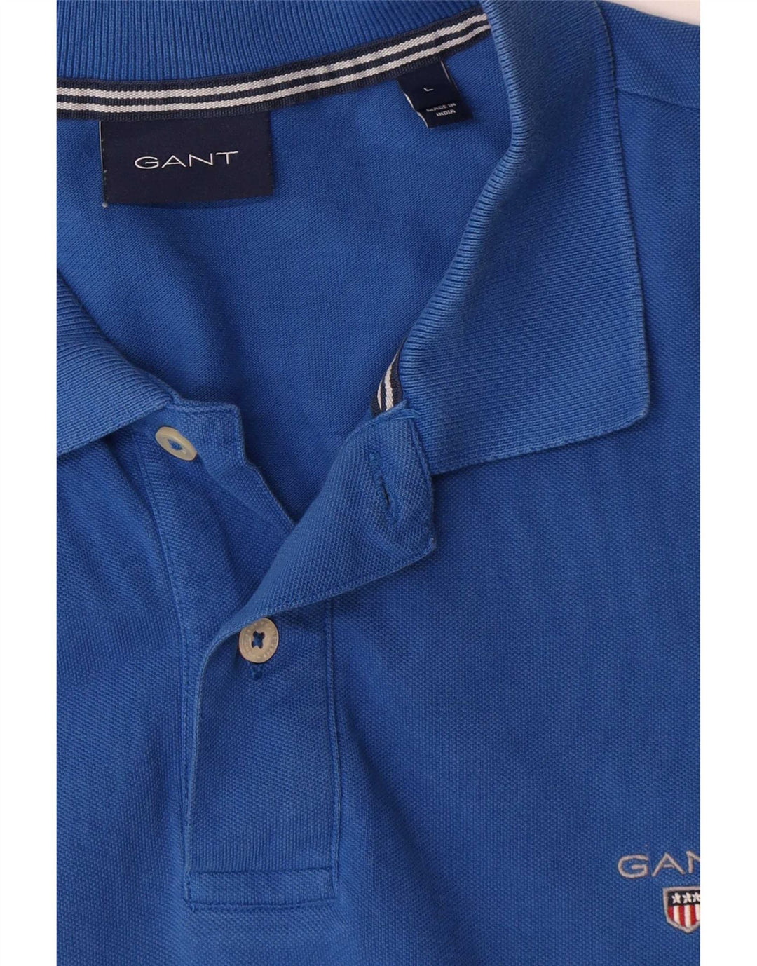 Gant Polo Shirt til mænd, stor blå bomuld