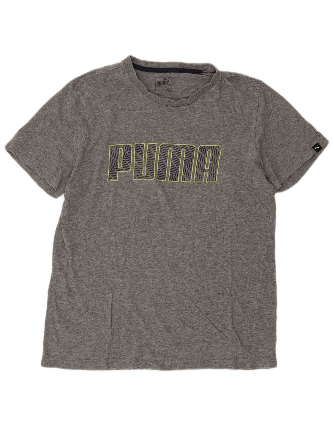 PUMA Grafisk T-shirt top til mænd, stor grå