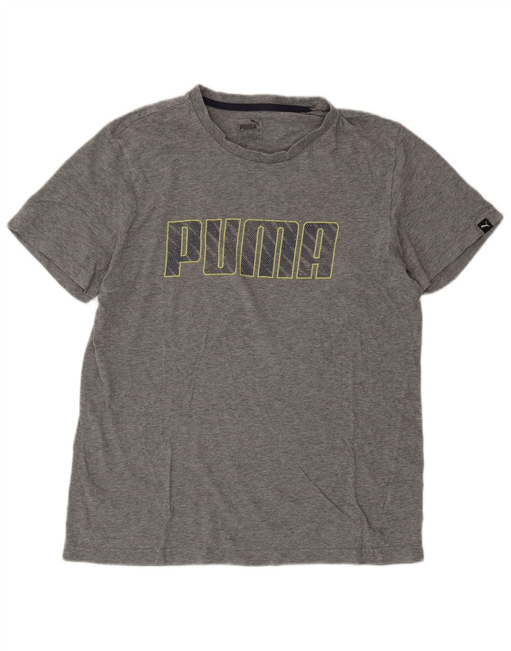 PUMA Grafisk T-shirt top til mænd, stor grå