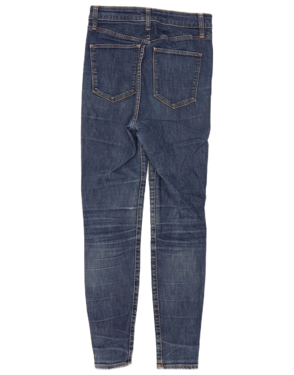 Gap Dame Højtalje Skinny Jeans W27 L28 Blå Bomuld