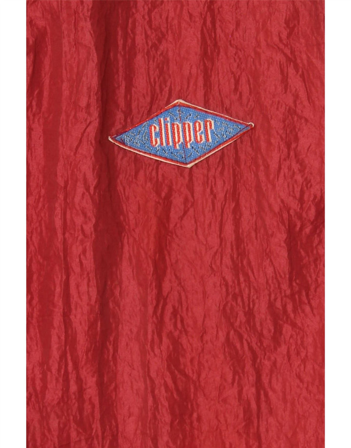 CLIPPER Womens Tracksuit Trousers Joggers UK 12 Medium  Red Polyamide Vintage Clipper and Second-Hand Clipper from Messina Hembry 