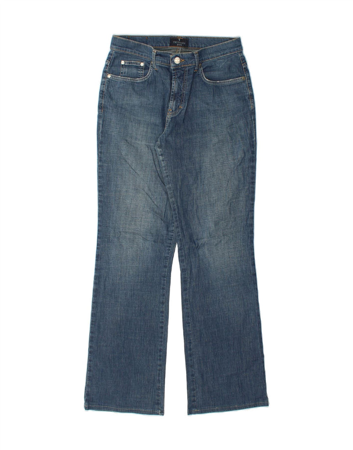 TRUSSARDI Womens Bootcut Jeans W27 L30  Blue Cotton Vintage Trussardi and Second-Hand Trussardi from Messina Hembry 