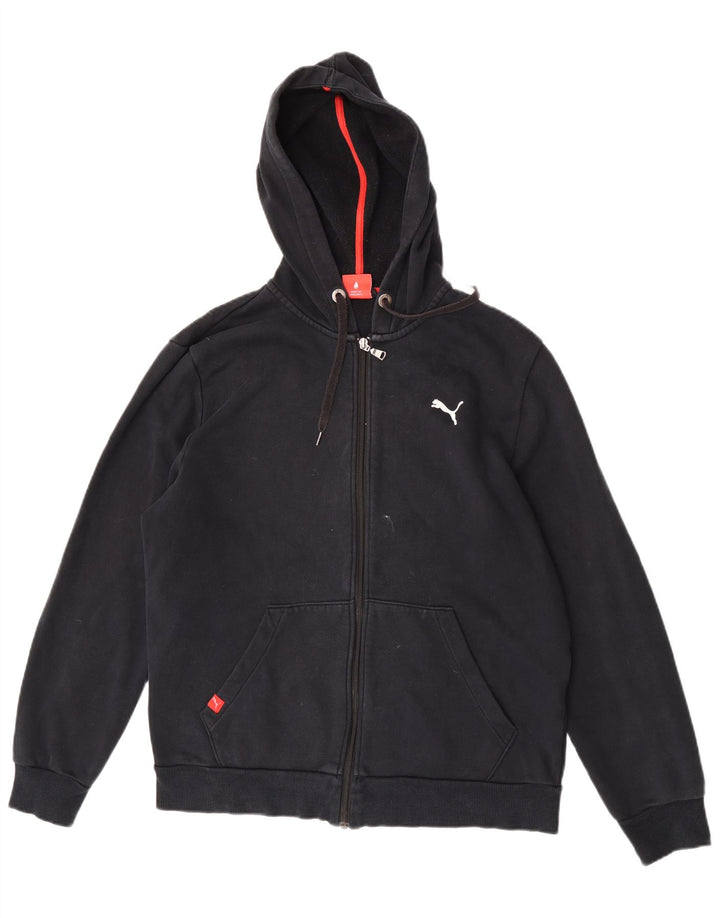 Puma Hættetrøje med lynlås til mænd mellem sort bomuld