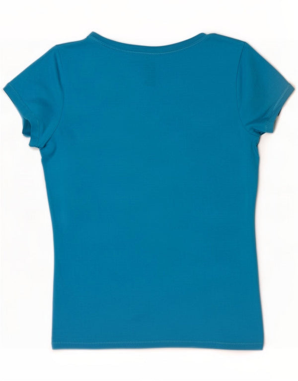 U.S. Polo Assn. T-shirt top til kvinder UK 14 Medium Blue Cotton