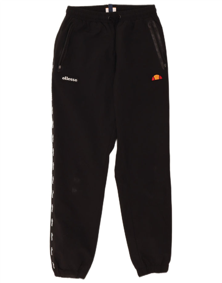 Ellesse Herre grafisk træningsdragt Bukser Joggers Small Black Polyester