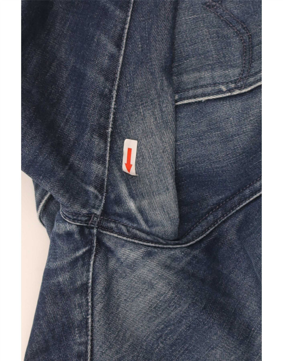 Levi's Men Distressed Straight Jeans W33 L34 Blå Bomuld