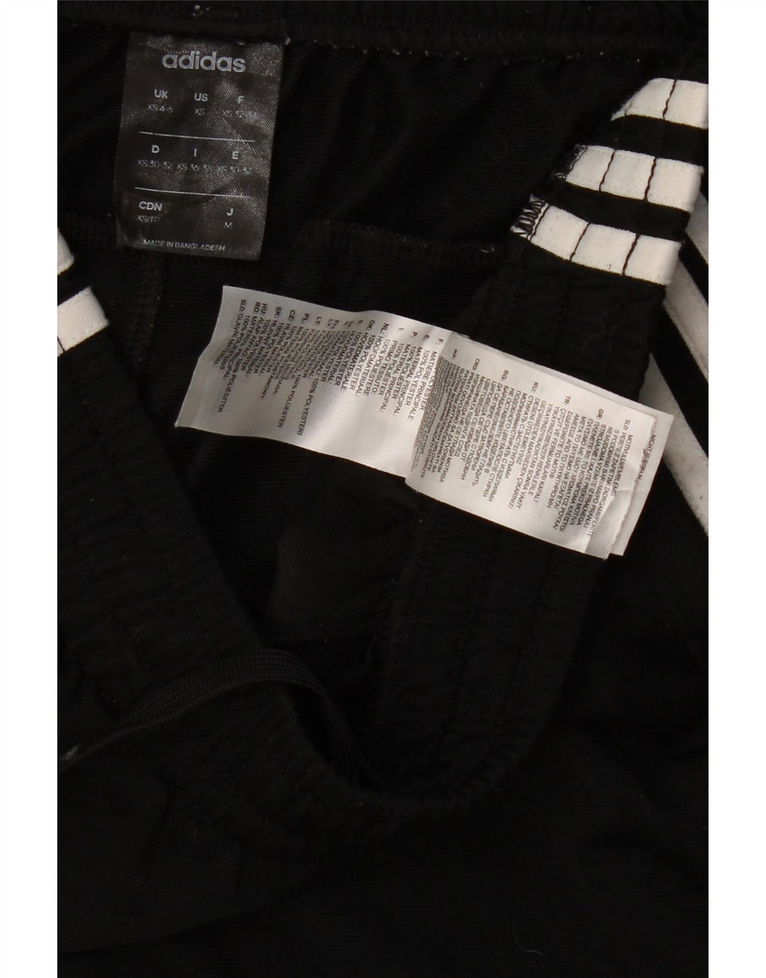 ADIDAS Træningsdragtsbukser til kvinder UK 4/6 XS sort polyester