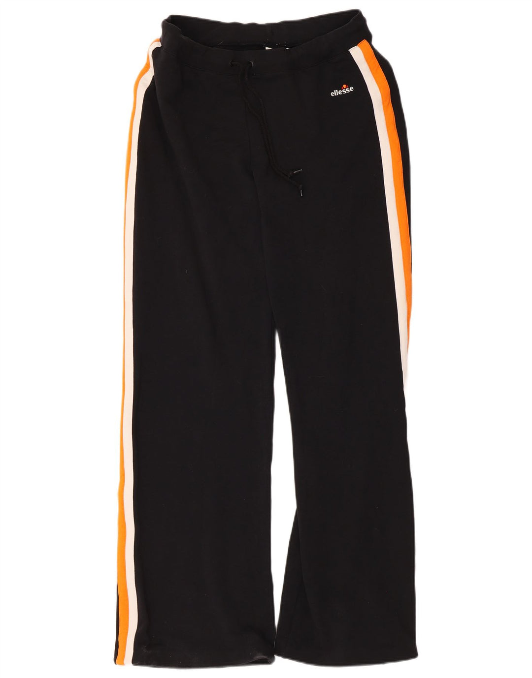 Ellesse Womens Træningsdragt Bukser UK 12 Medium Sort Colourblock Bomuld