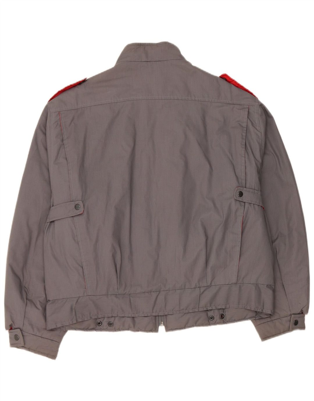 Vintage Kvinders Oversized Military Bomber Jacket IT 48 XL Navy Blue