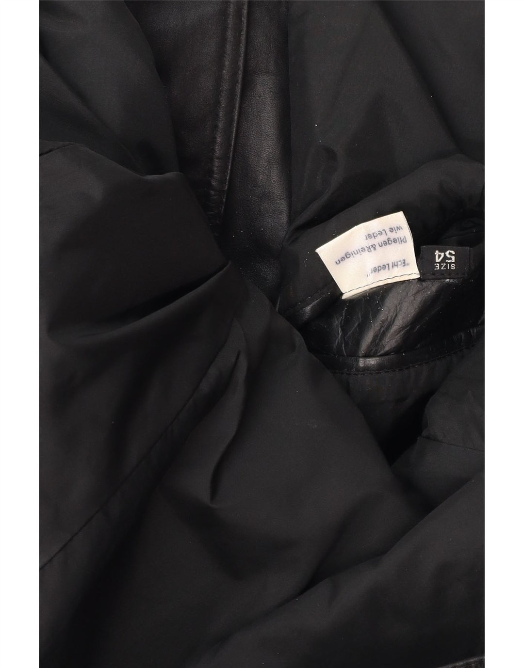 Vintage Herre Læderjakke UK 38 Medium Sort Læder