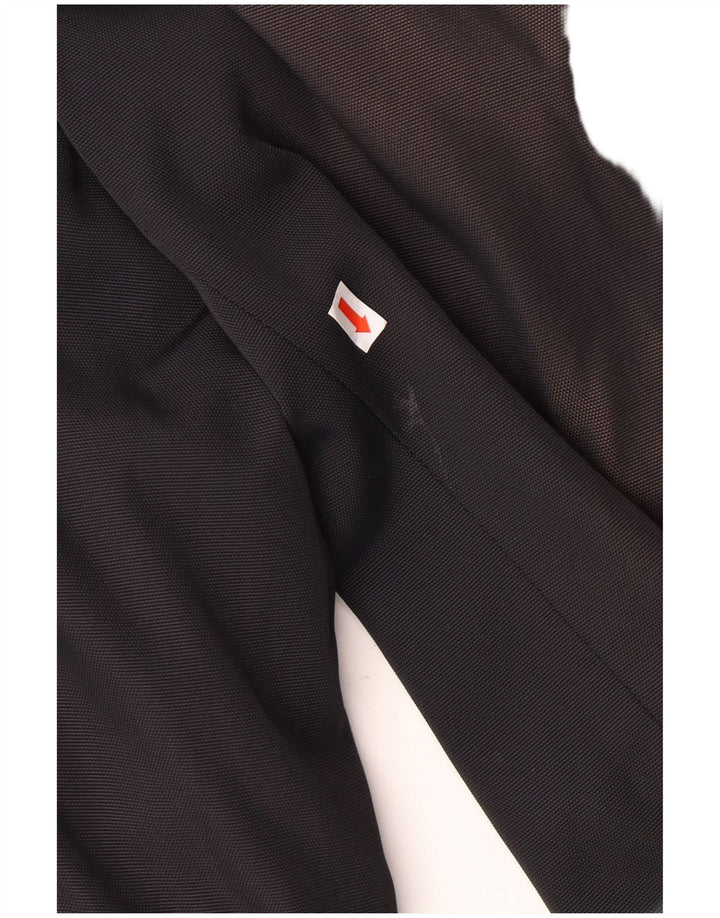 BURBERRY Overfrakke til mænd UK 40 Large Black Polyamid Classic