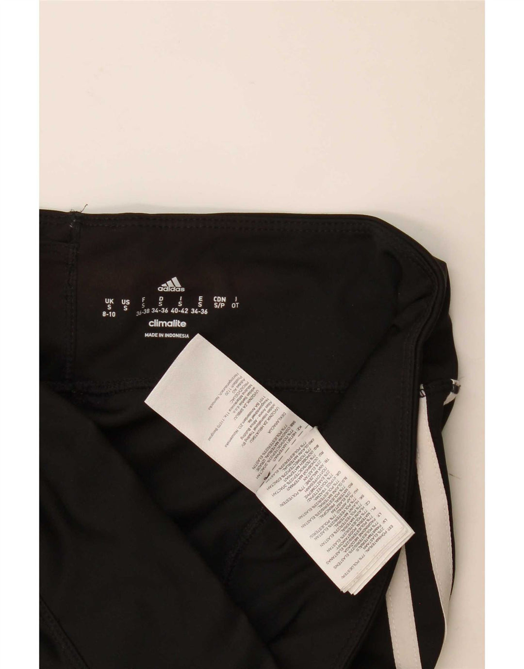 Adidas Womens Climalite Leggings UK 8/10 Small Black Polyester