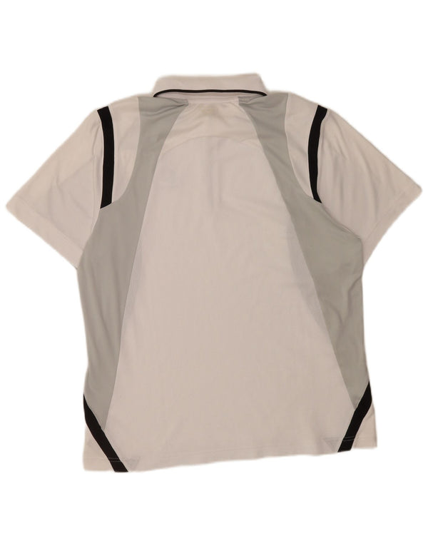 Lotto Herre Polo Shirt Large White Colourblock Polyester