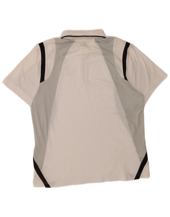 Lotto Herre Polo Shirt Large White Colourblock Polyester
