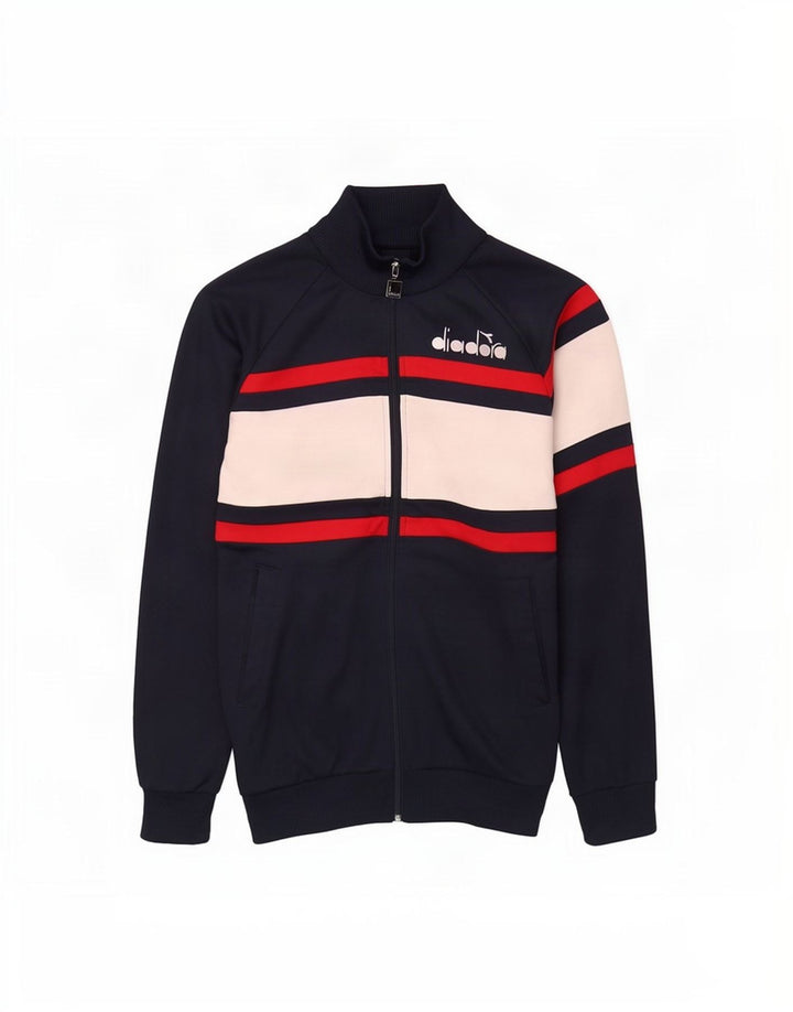 Diadora Træningsdragt til mænd Topjakke Stor marineblå Colourblock Polyester