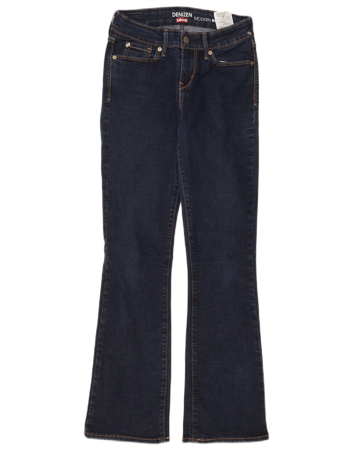 Levi's Dame Denizen Modern Bootcut Jeans W26 L30 Marineblå Bomuld