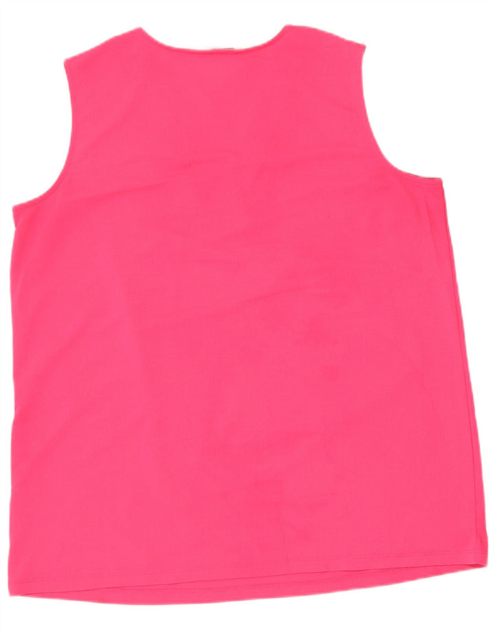 CALVIN KLEIN Damevest Top UK 16 Large Pink Polyester
