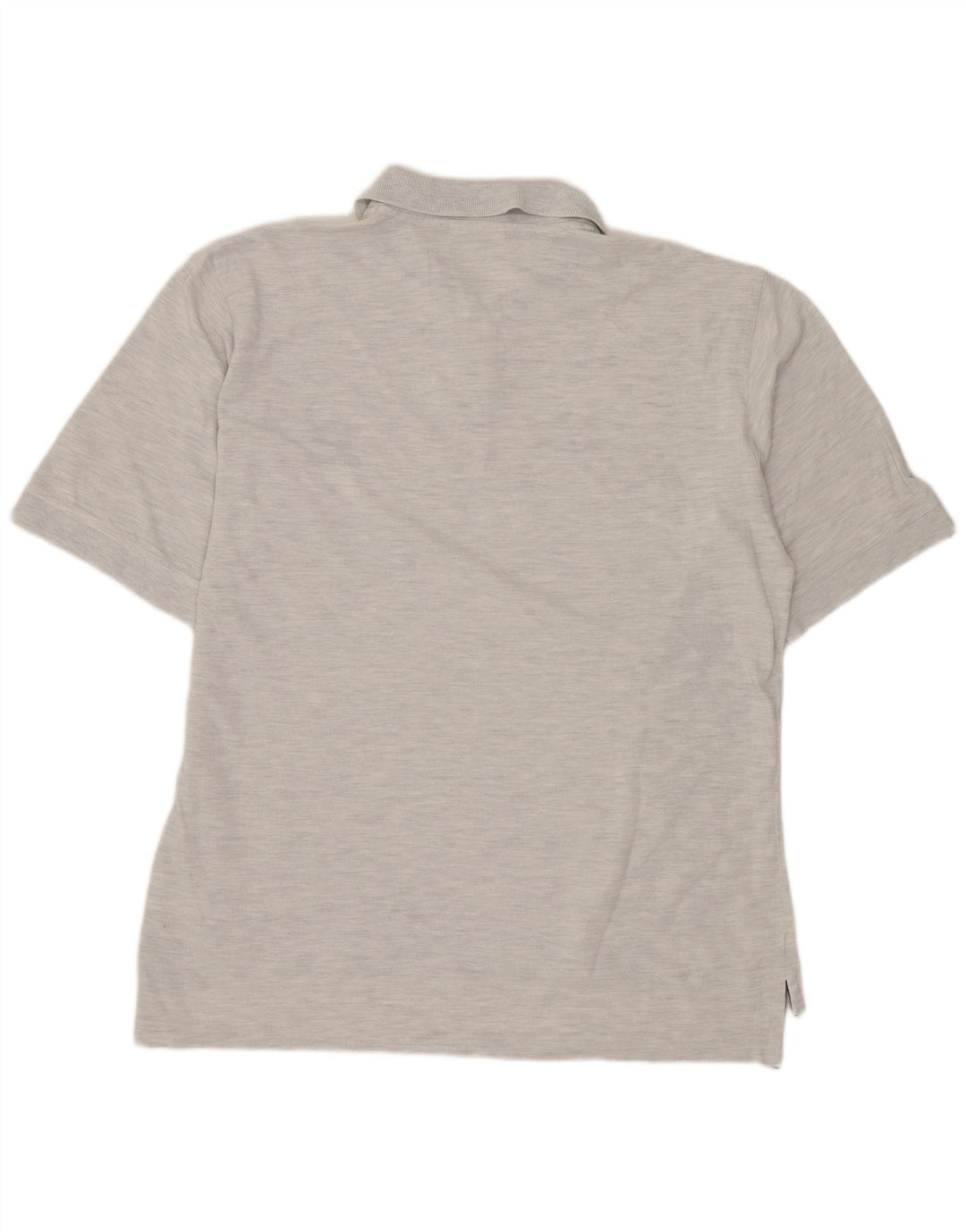 ADIDAS Polo skjorte til mænd UK 42/44 Stor grå flækket bomuld