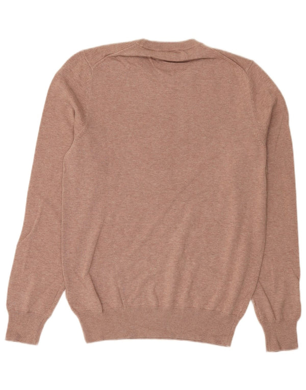 Marks & Spencer Herre sweater med rund hals, medium pink bomuld